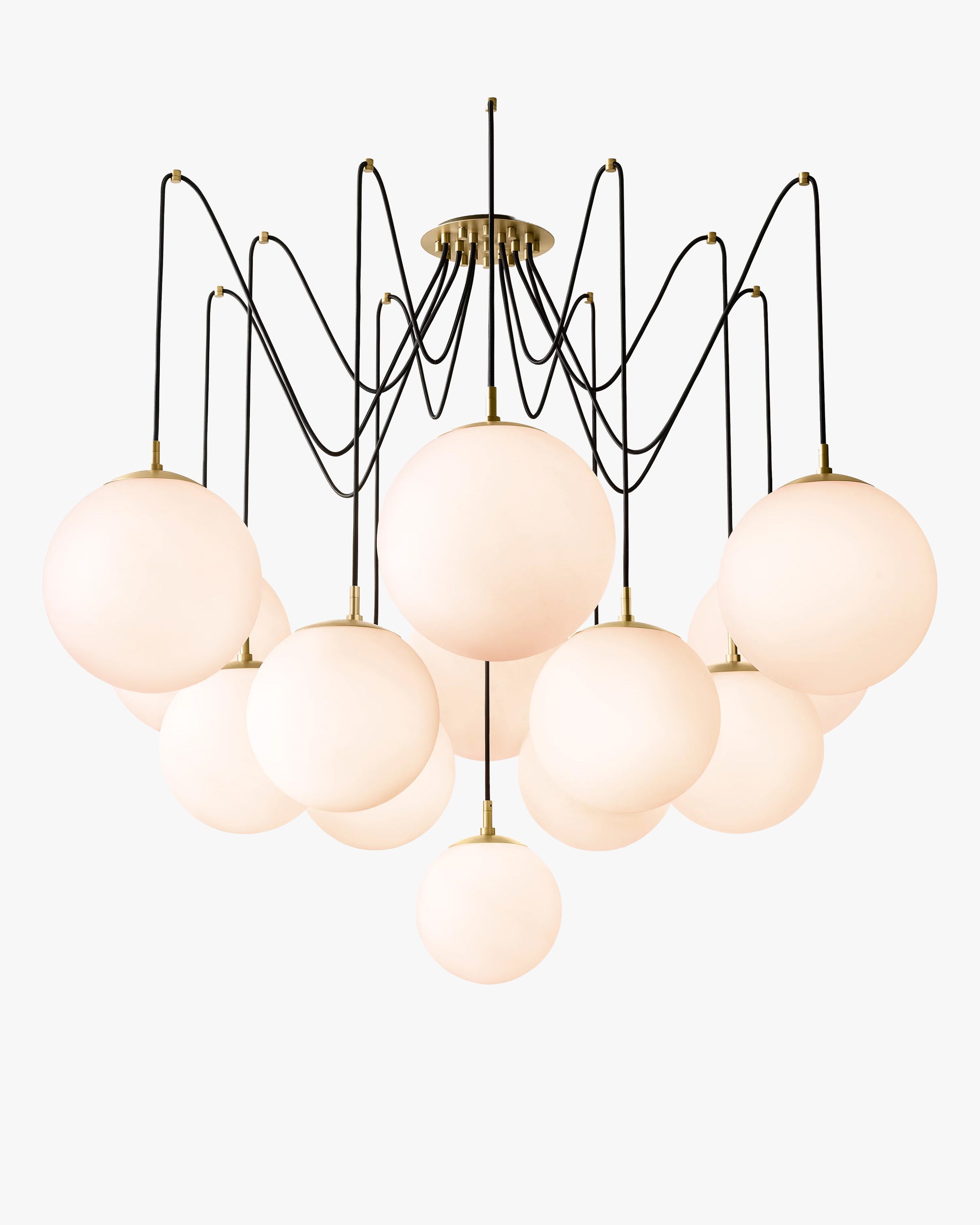 WOMO Alabaster Globe Spider Chandelier - Cirque