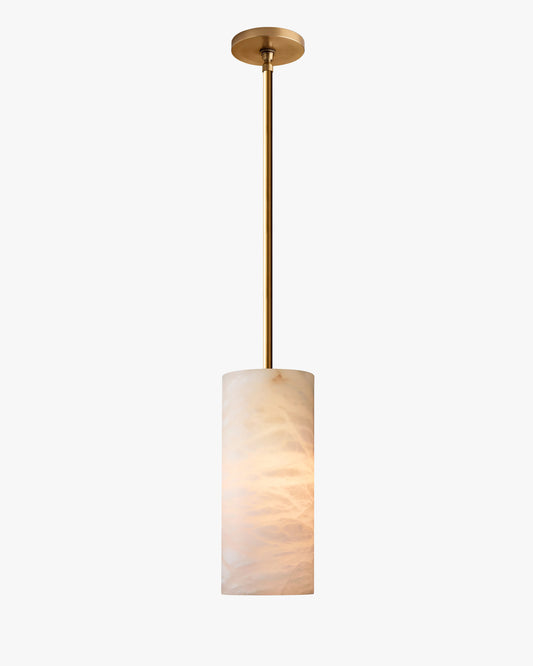 WOMO Hand-carved Alabaster Cylinder Pendant Light - Celestial