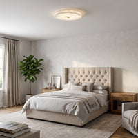 WOMO Modern Round Alabaster Ceiling Light-WM1118