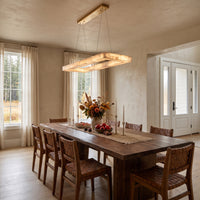 WOMO Rectangle Alabaster Chandelier-WM2822