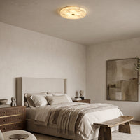 WOMO Round Alabaster Ceiling Light-WM1140