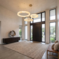 WOMO 3 Rings Alabaster Chandelier-WM2857