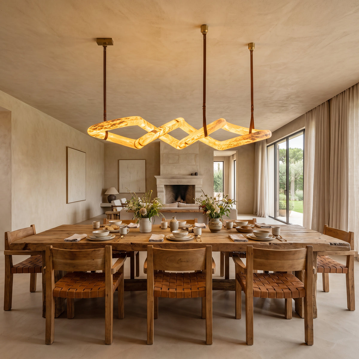 WOMO Infinity Massive Alabaster Chandelier-WM2884
