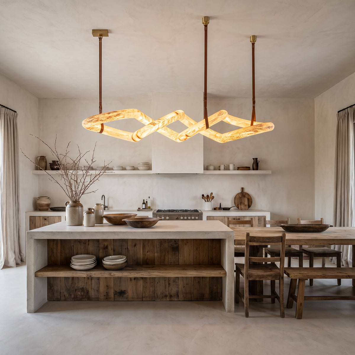 WOMO Infinity Massive Alabaster Chandelier-WM2884