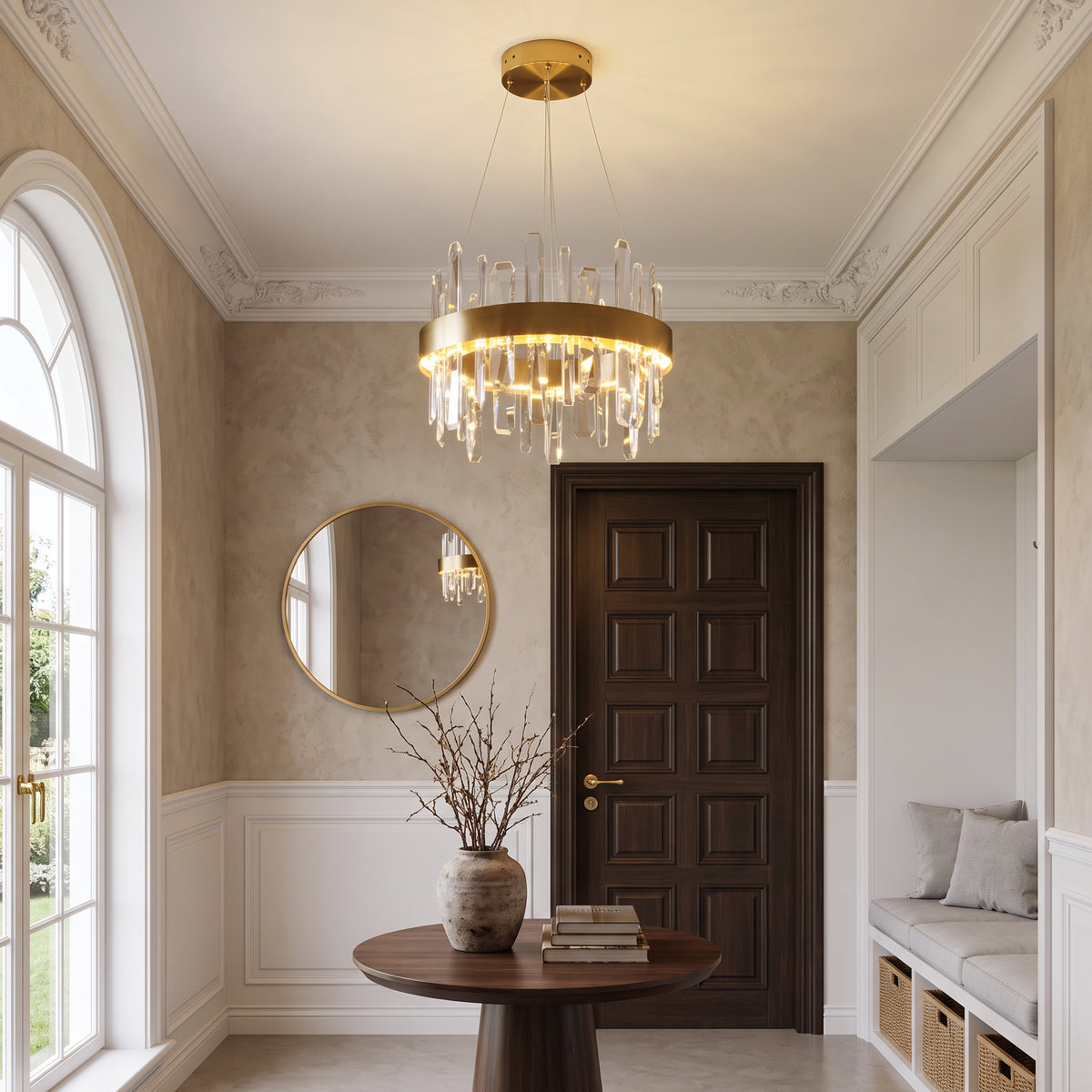 WOMO Round Crystal Chandelier-WM2485a