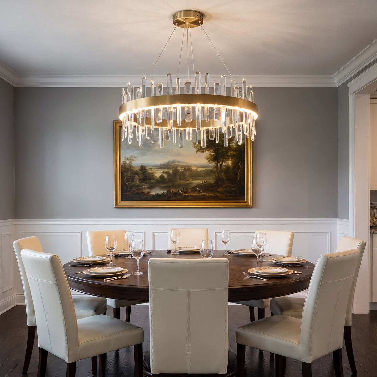 WOMO Round Crystal Chandelier-WM2485a