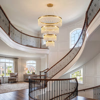 WOMO Cascading Crystal Chandelier-WM2350