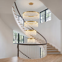 WOMO Cascading Crystal Chandelier-WM2350