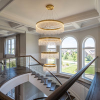 WOMO Cascading Crystal Chandelier-WM2350