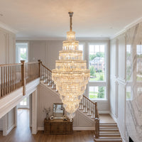 WOMO Large Tiered Crystal Chandelier-WM2389