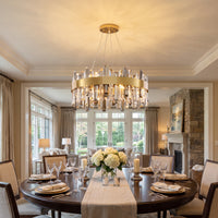 WOMO Round Crystal Chandelier-WM2487