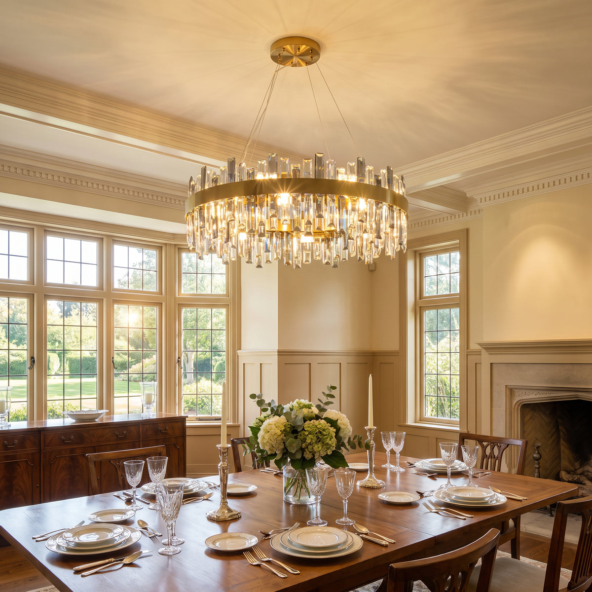 WOMO Round Crystal Chandelier-WM2487