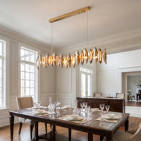 WOMO Smoked Crystal Linear Chandelier-WM2188