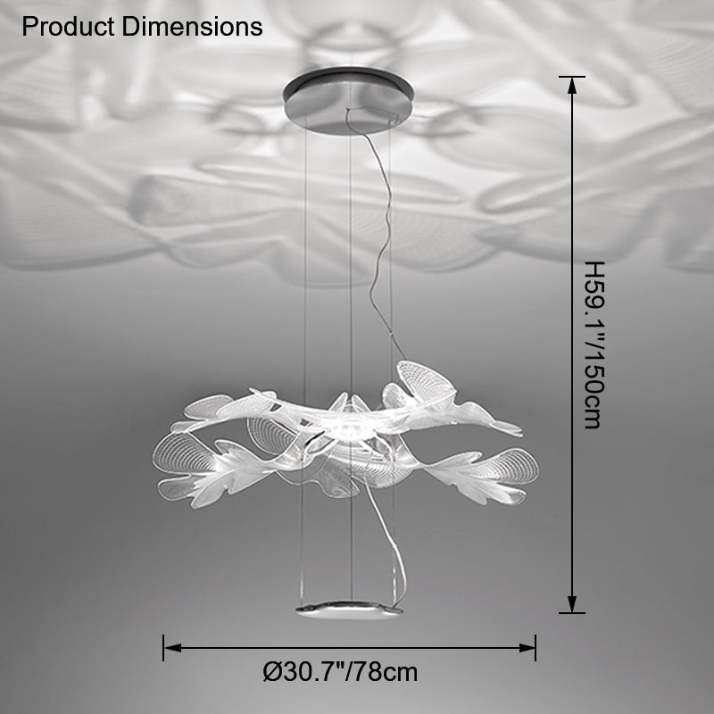 WOMO Leaf Uplight Chandelier-WM2289