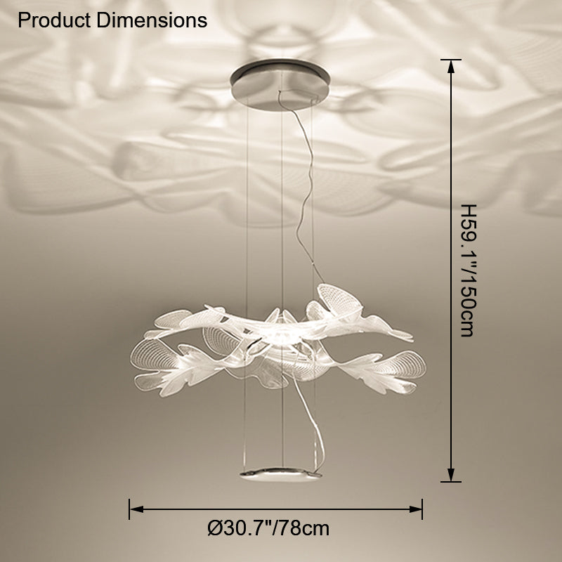 WOMO Leaf Uplight Chandelier-WM2289