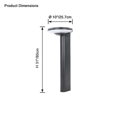 WOMO Solar Bollard Pathway Light-WM9091