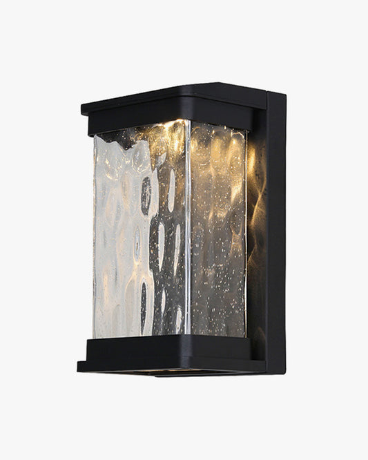 WOMO Seeded Glass Outdoor Wall Light-WM9160
