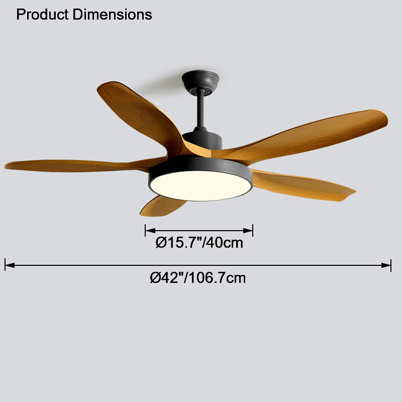 WOMO Scandi Reversible Ceiling Fan with Light-WM5002