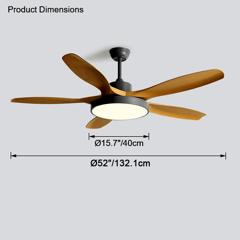 WOMO Scandi Reversible Ceiling Fan with Light-WM5002