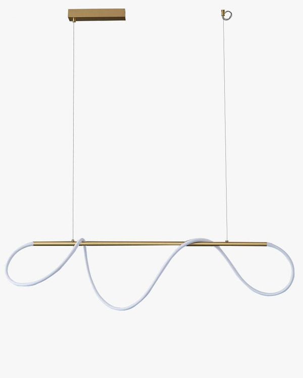 WOMO Rope Led Linear Brass Chandelier-WM2059a