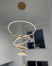 WOMO Tiered Ring LED Chandelier-WM2159