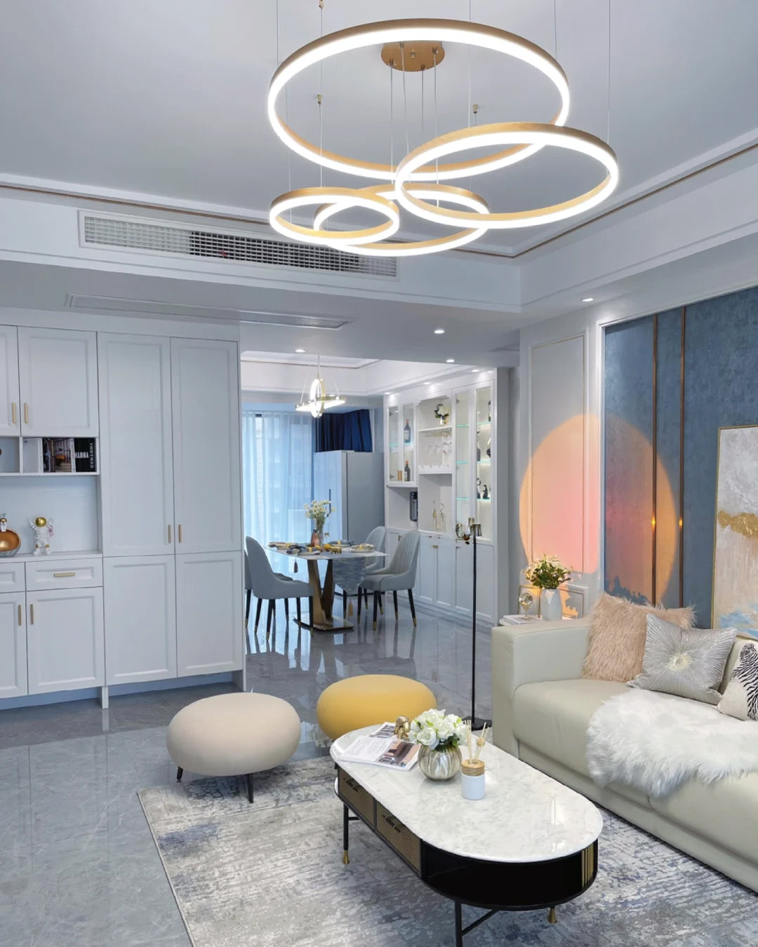 WOMO Multi LED Ring Chandelier-WM2003