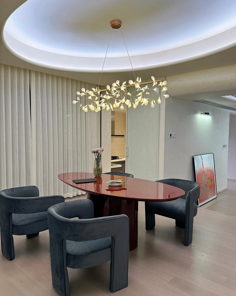 WOMO Heracleum/Firefly Linear Chandelier-WM2436
