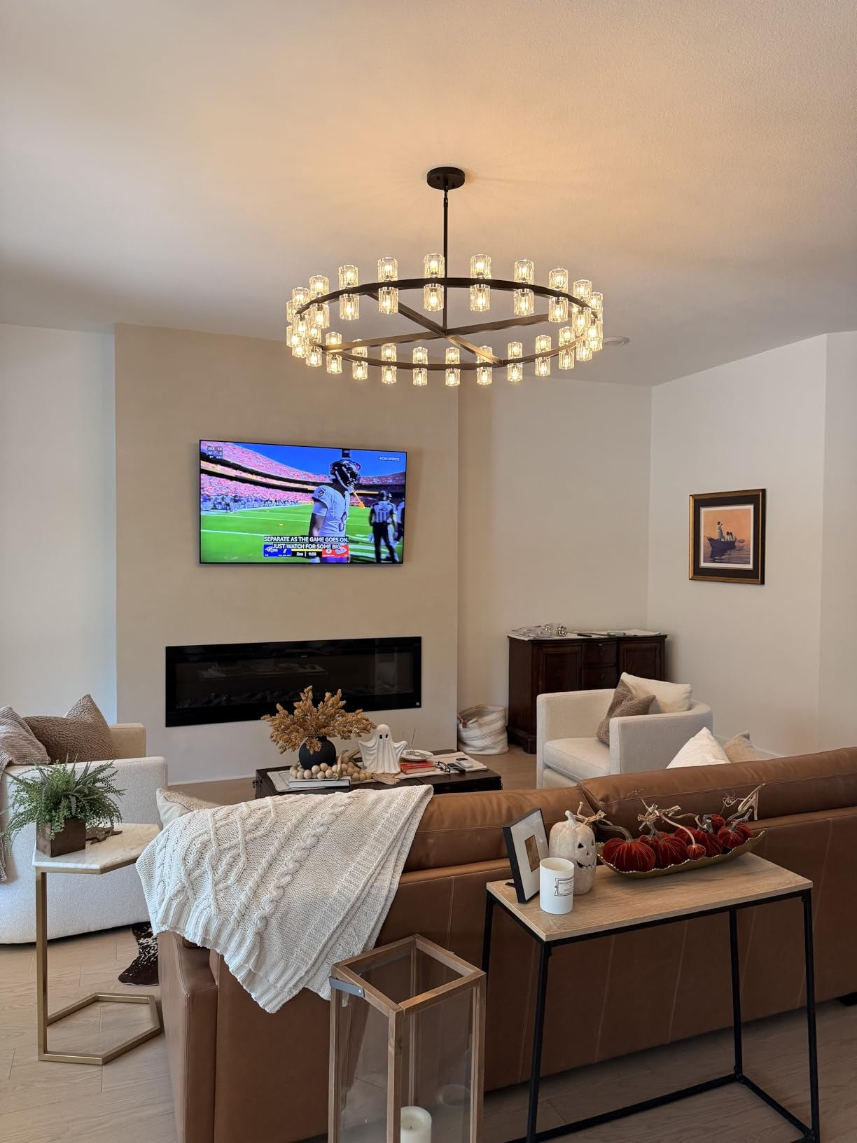WOMO Hexagonal Crystal Round Chandelier – Arcachon