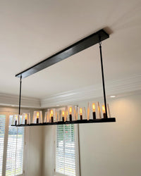 WOMO Hurricane Candle Linear Chandelier - Pauillac