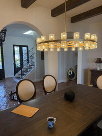 WOMO Hexagonal Crystal Round Chandelier – Arcachon