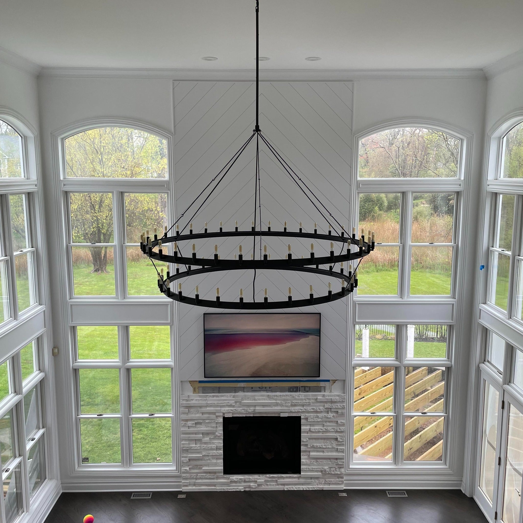WOMO Vintage Filament Tubular Candle Tiered Chandelier - Camino