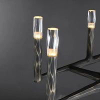 WOMO Forged Candlestick Linear Chandelier - Thaddeus
