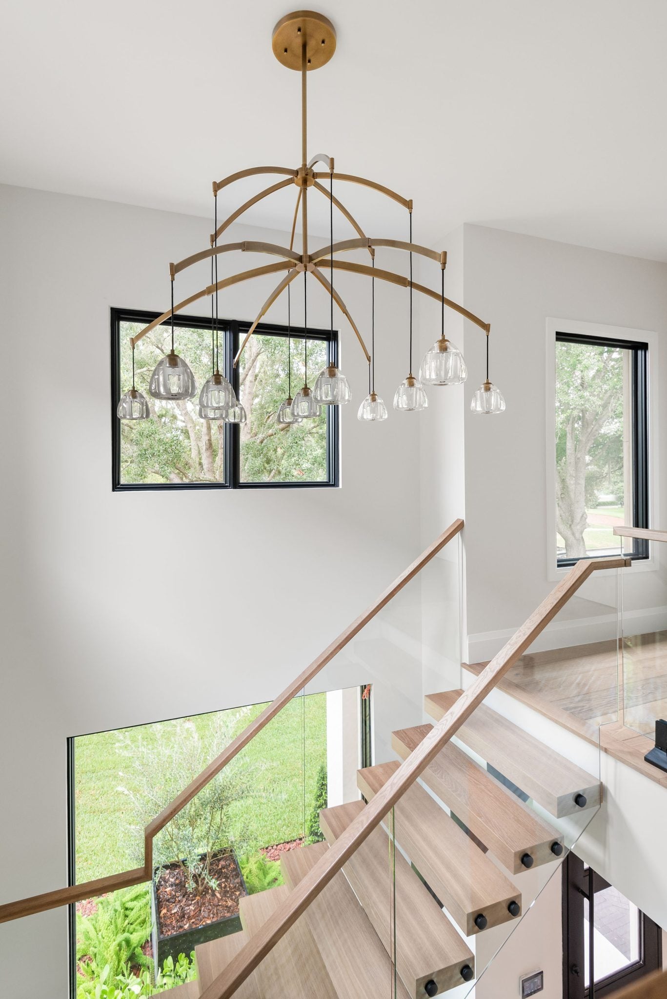 WOMO Crystal Cluster Chandelier - Hemisphere