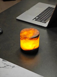 Cylinder Alabaster Night Table Lamp - Yun