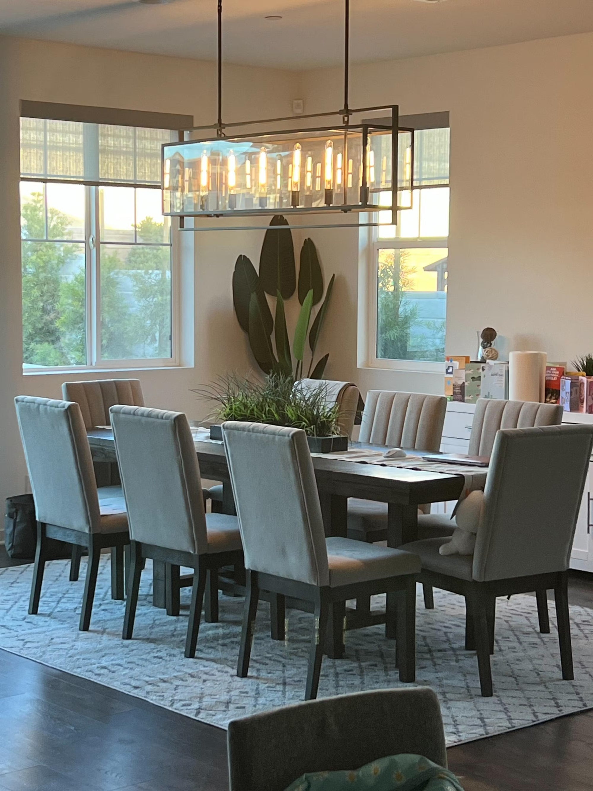 WOMO Glass Rectangular Chandelier - Beckman