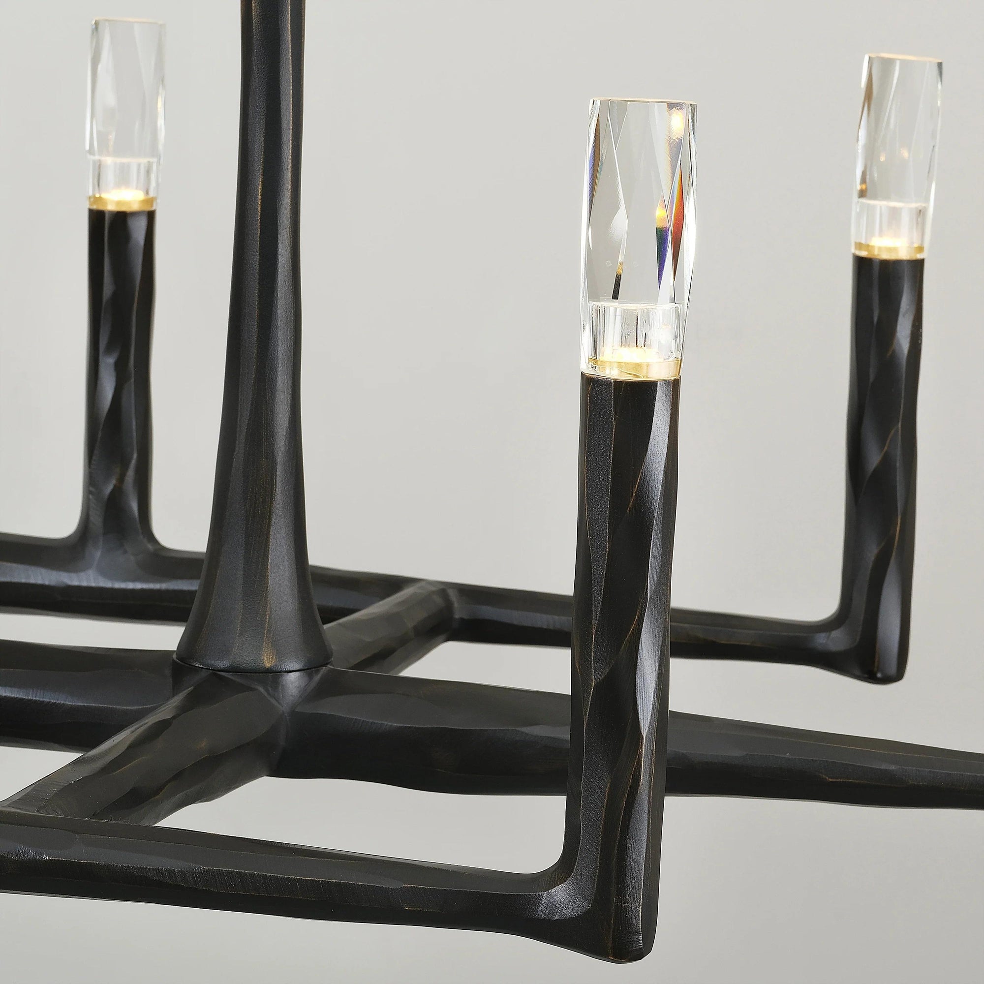WOMO Forged Candlestick Linear Chandelier - Thaddeus