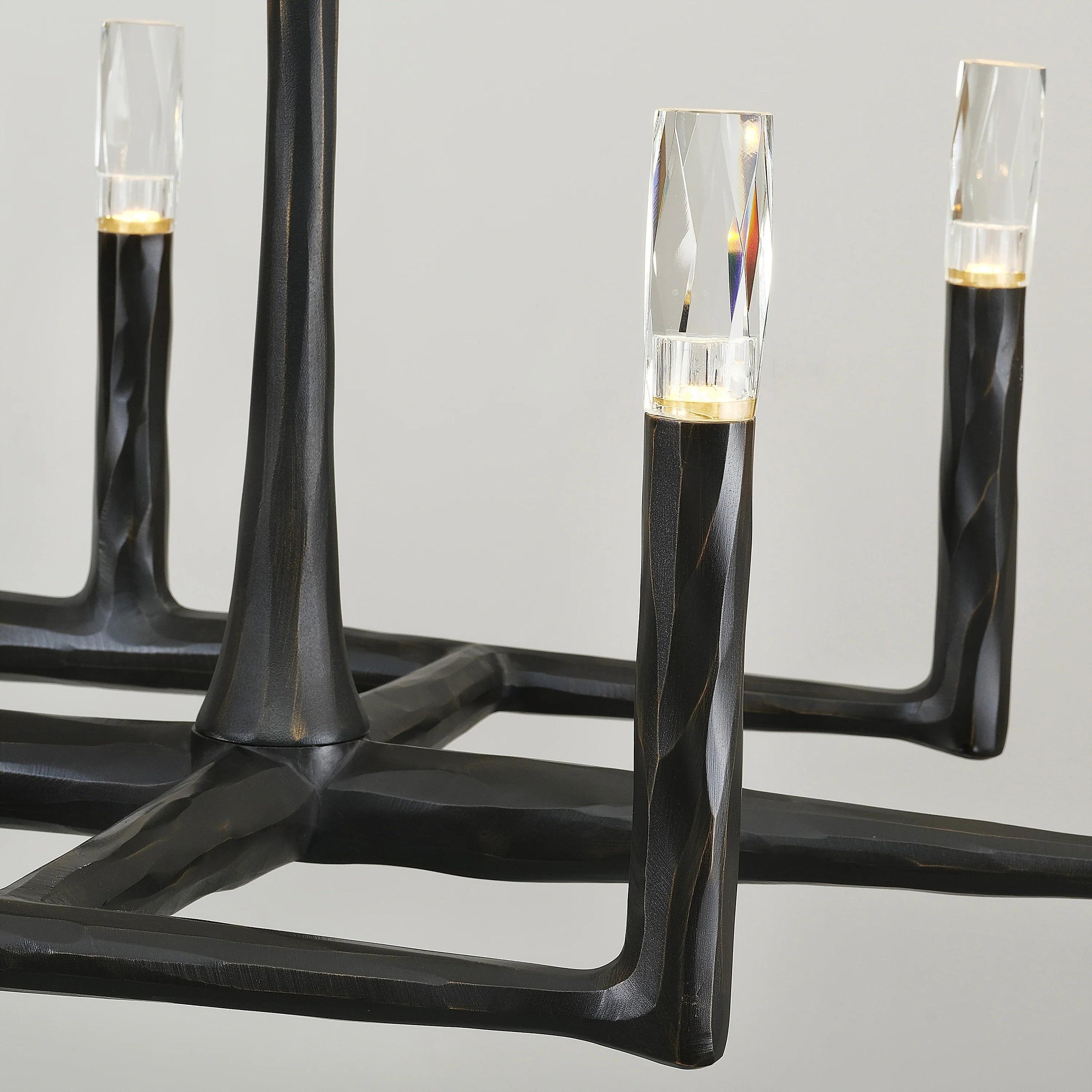 WOMO Forged Candlestick Linear Chandelier - Thaddeus