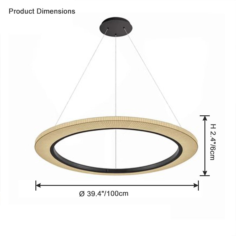 WOMO Fabric Circular Led Chandelier-WM2313