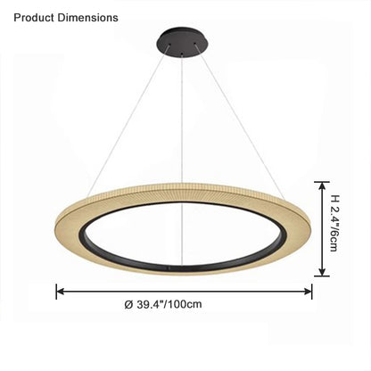 WOMO Fabric Circular Led Chandelier-WM2313