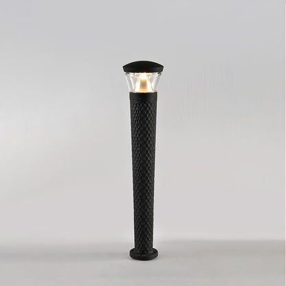 WOMO Black Pathway Bollard Light-WM9110