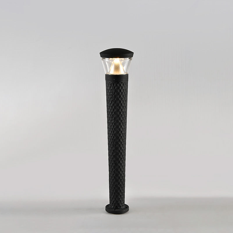 WOMO Black Pathway Bollard Light-WM9110