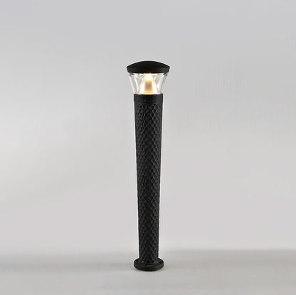 WOMO Black Pathway Bollard Light-WM9110