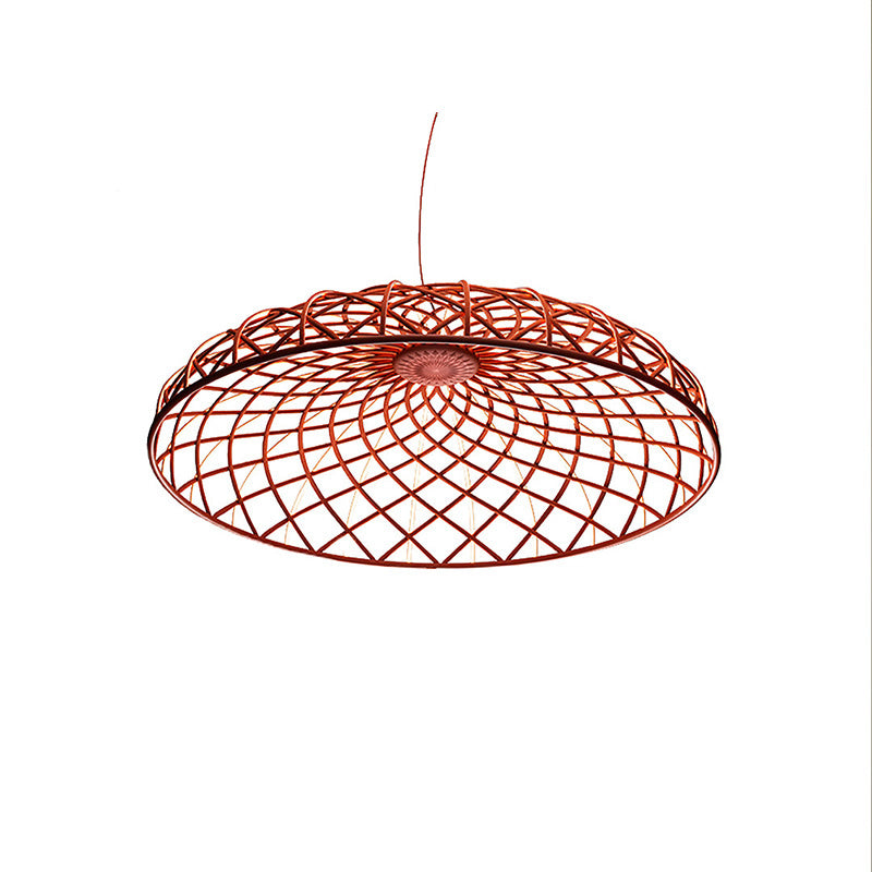 WOMO Rattan Dome Pendant Light-WM2315