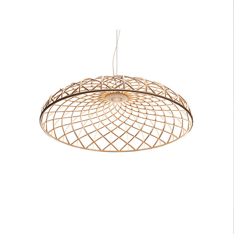 WOMO Rattan Dome Pendant Light-WM2315