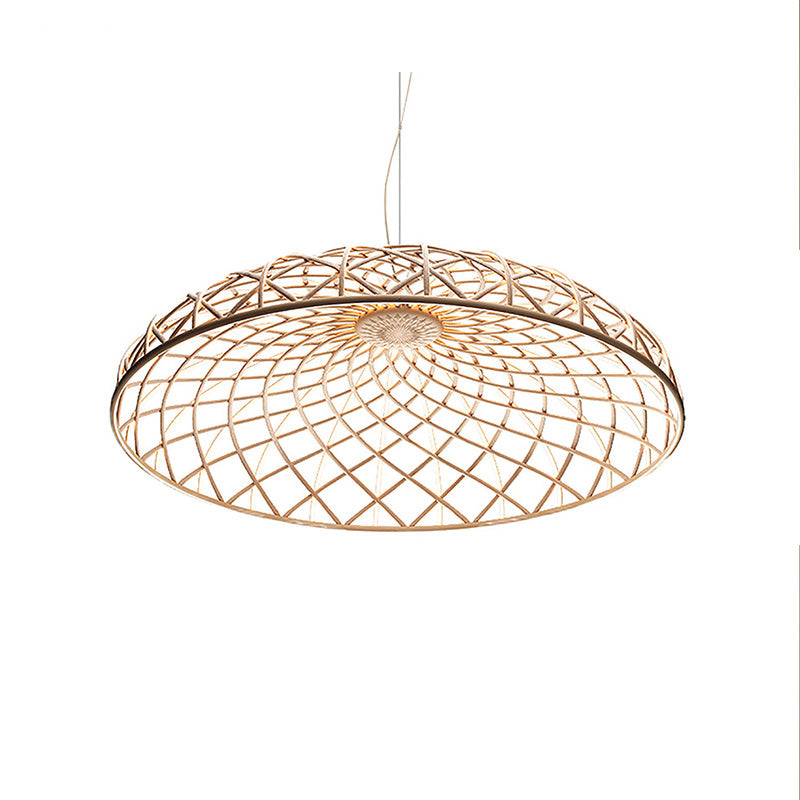 WOMO Rattan Dome Pendant Light-WM2315