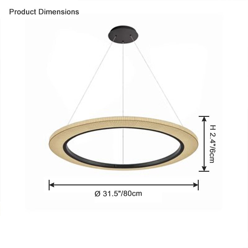 WOMO Fabric Circular Led Chandelier-WM2313