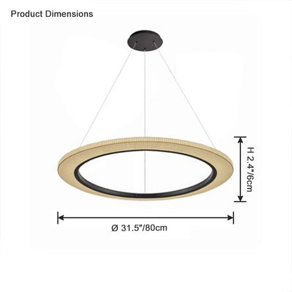 WOMO Fabric Circular Led Chandelier-WM2313