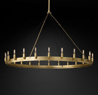 WOMO Vintage Filament Bent Tip Candle Round Chandelier - Camino