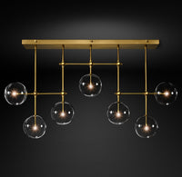 WOMO Linear Sputnik Globe Glass Chandelier - Mobile