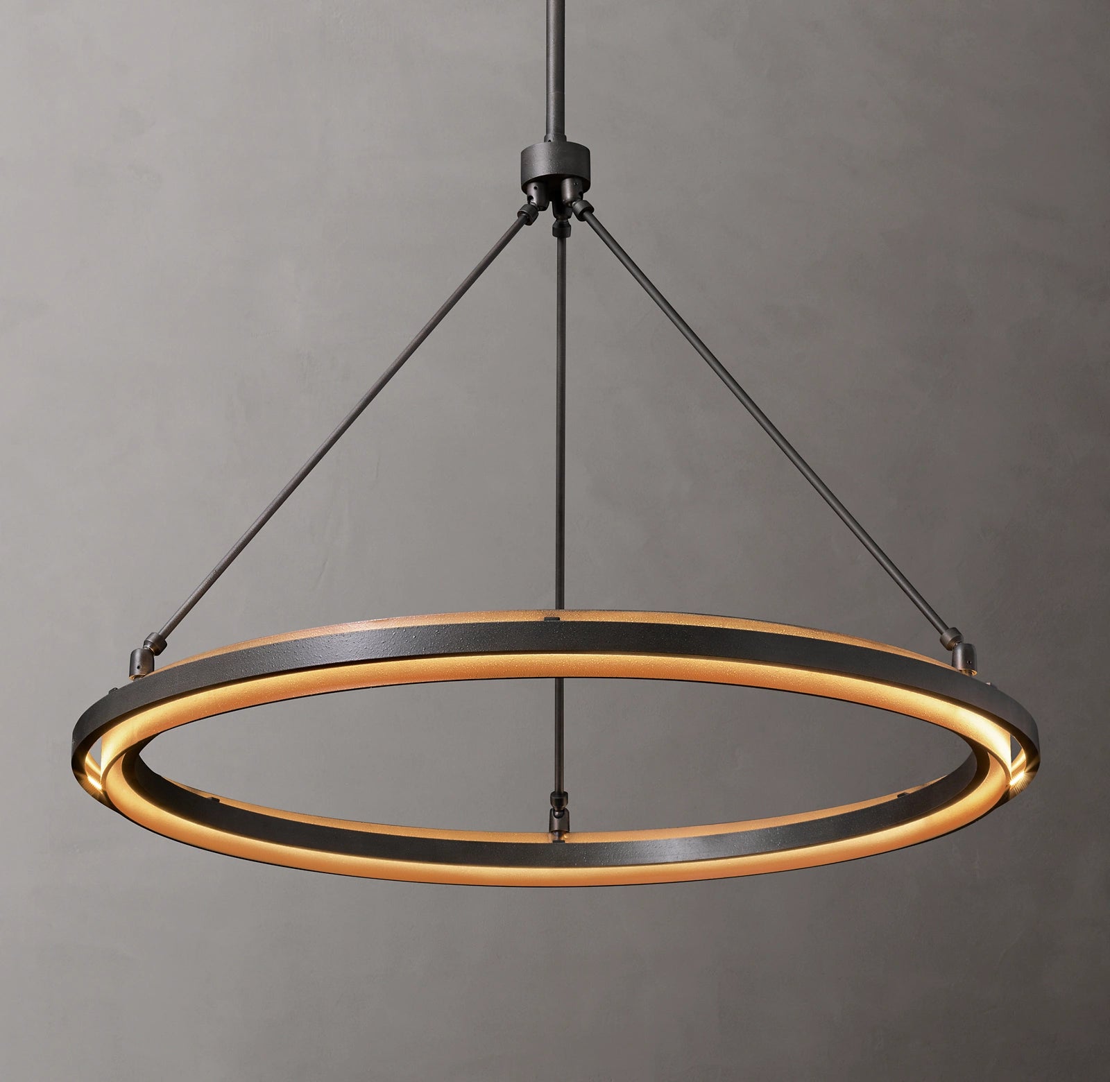 WOMO Forged Iron Ring LED Chandelier - Peralta
